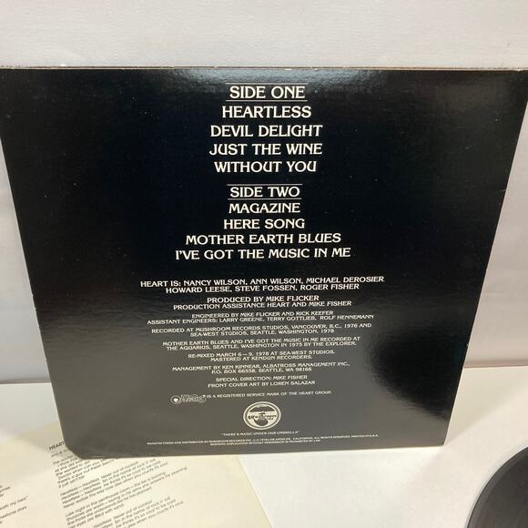 SEE VIDEO - Heart ‎– Magazine Vinyl MRS-5008 Rock Mushroom Records - Picture 11 of 12